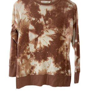 Planet Gold Sweater Women's XS Brown Pullover Long Sleeve Casual Crew Neck